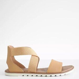 SOREL Ella II Sandals - Size 9.5 Beige Chalk